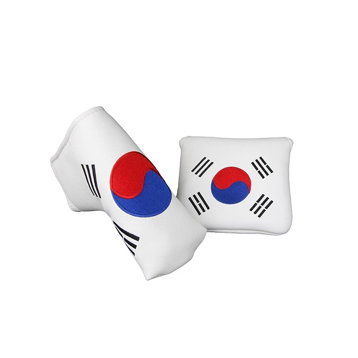 Flag Embroidered Blade Putter Cover Flag Embroidered Blade Putter Cover