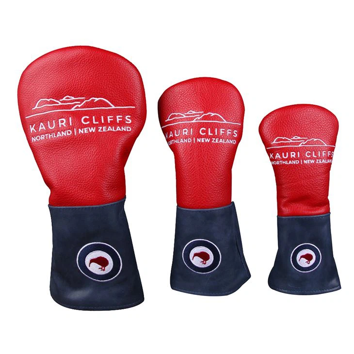 Genuine Leather Wood Golf Club Covers